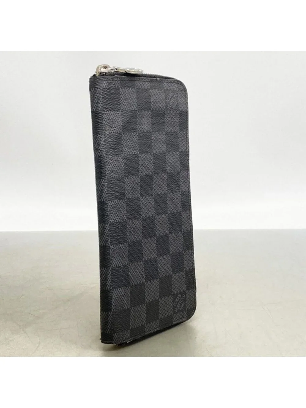 Louis Vuitton Wallet Damier Graphite Zippy Vertical Black Gray